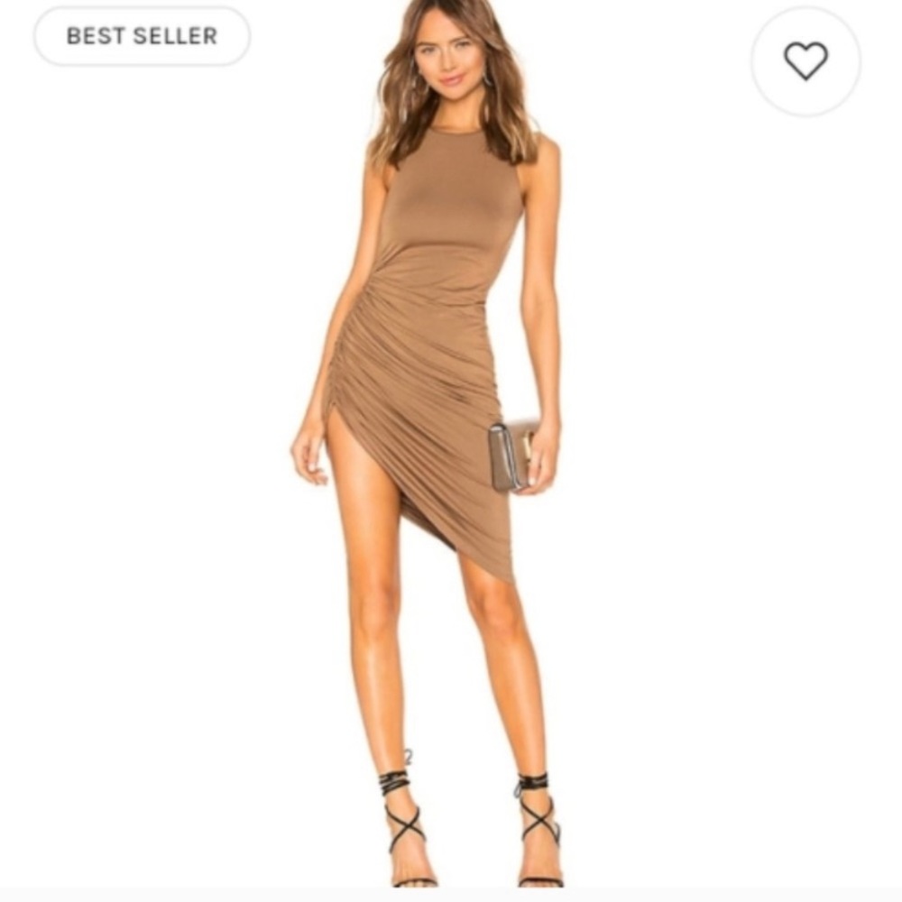 Lovers + Friends Taupe Fitted Dress